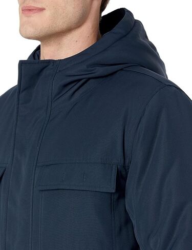 Amazon Essentials Men's Relaxed-Fit Water Repellent Recycled Polyester Hooded Parka (Previously Amazon Aware) in Saudi Arabia