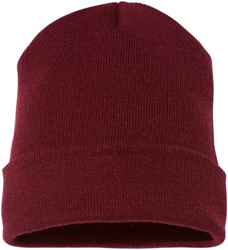 Adorno Beanie Hat, Winter Cap for Men, Women, Kids, Adults, Soft Knit Warm Cuffed Hat, Maroon, Maroon in Saudi Arabia