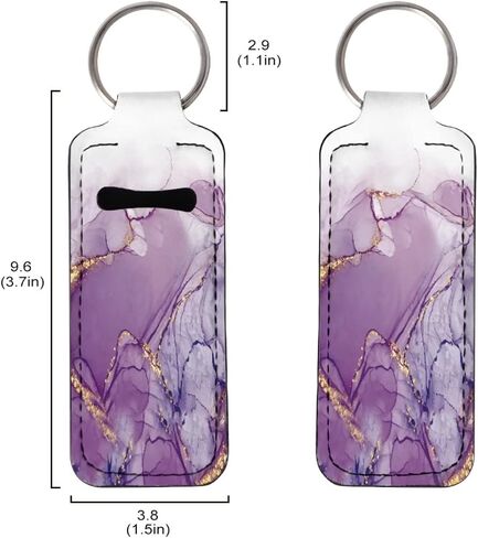 Auto Keychains Exquisite Stylish Car Lipstick Keychain for Women, Clip-on Neoprene Chapstick Holder Keychain in Saudi Arabia