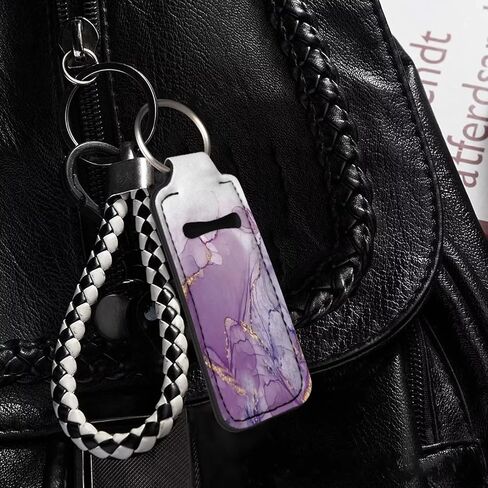 Auto Keychains Exquisite Stylish Car Lipstick Keychain for Women, Clip-on Neoprene Chapstick Holder Keychain in Saudi Arabia
