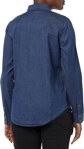 قميص غربي بأكمام طويلة من قماش الدنيم للنساء من Goodthreads in Kuwait