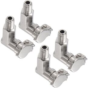 Spring Grease Oil Cup Cap, | M6x1 Thread | L Shape Oil Container Cup Oiler Lathe Machine Power Accessories - (Applications: for Industrial Lubrication), 4-Pieces
