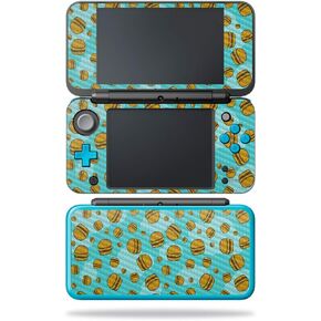 MightySkins Carbon Fiber Skin for Nintendo New 2DS XL - Neon Yin Yang | Protective, Durable Textured Carbon Fiber Finish | Easy to Apply, Remove, and Change Styles | Made in The USA