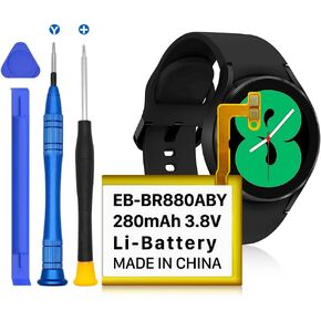 SM-R860 Battery for EB-BR880ABY Battery for Samsung Galaxy Watch 4 40mm SM-R860 Battery Watch4 Classic 42mm R885 R885U SM-R885UZKAXAA SM-R885UZSAXAA Smartwatch Battery with Repair Tools in Kuwait