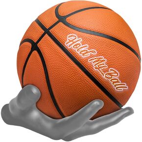 Wall-Mounted Ball Holder - Stylish Organizer & Space-Saving Rack for Basketball, Soccer, Football, Rugby - Ideal for Man Cave Decor and Sports Enthusiasts - Memorabilia Display - Green