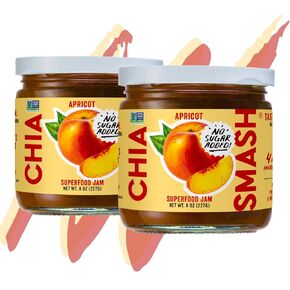 Chia Smash Fruit Jam | Subtly Sweet Keto Jam Made with Upcycled Berries and Other Simple Ingredients | Low-Calorie, Paleo, Superfood Fruit Jam No Sugar Added (Concord Grape, 1 Jar)