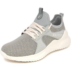 Nautica Women's Fashion Sneaker Lace-Up Jogger Running Shoe Casual Walking Tennis Sneaker