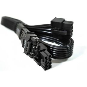Original OEM ATX 3.0 PCIe 5.0 Cable (8+8 PIN to 12VHPWR 16 PIN) Power Cable for RTX 4090/4080/4070/4060/3090ti Compatible with SuperFlower/EVGA Models