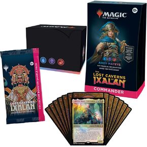 Magic: The Gathering The Lost Caverns of Ixalan Commander Deck - Blood Rites (100-Card Deck, 2-Card Collector Booster Sample Pack + Accessories)