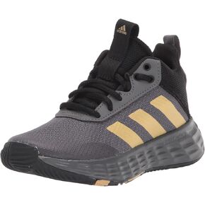 adidas Originals Flex Basketball Shoe, White/Silver Metallic/Team Royal Blue, 2 US Unisex Little Kid
