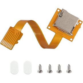 Micro SD Card Extension Cable TF Card Adapter FPC Micro SD Card Extension Cable with Screw Holes External Self-Ejecting Card Holder for Micro SD Cards Prevents Holder Wear and Tear (3.93in/10cm)