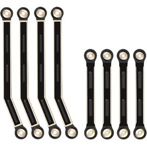 8pcs Brass High Clearance Chassis Links Rod Linkage for Axial AX24 XC1 1/24 RC Crawler Car Upgrade Parts