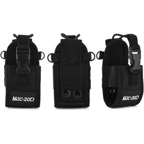 Shoulder Radio Bag,Portable Nylon Shoulder Strap Belt Case Holder Bag Pouch for Walkie Talkie Two Way Radio,Detachable Adjustable Shoulder Strap,Convenient and