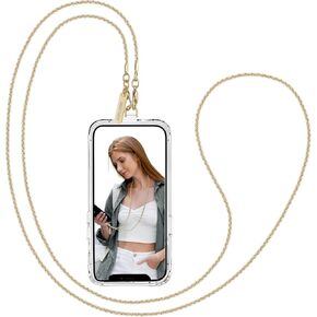 Cell Phone Chain Set Crossbody Phone Chain*1 Phone Wrist Strap*1 Hands-Free iPhone Chain Detachable Phone Lanyard Phone Wristlet with Phone Tether Tab for Women Girls Travel Shopping Camp