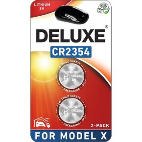 Key Fob Replacement Battery for Tesla Model X & X Plaid (CR2354 Remote OEM Battery) (Pack of 2)