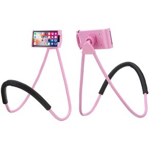 Universal Moblie Phone Stand,Lazy Cell Phone Holder & Neck Cell Tablet Phone Mount Holder Flexible Lazy Bracket (Purple)