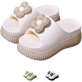 Cute Flower Slippers for Women Soft House Slippers with Slip-on Indoor Outdoor Slippers Creative Gifts wearing beach for lovely gifts