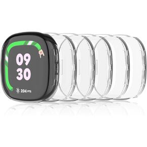 Screen Protector Compatible with Fitbit Google Ace LTE Case, Soft TPU Plated Case All-Around Protective Screen Full Cover Bumper Compatible for Fitbit Google Ace LTE Smart Watch