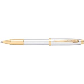 Sheaffer 100 Chrome Rollerball Pen with Gold Tone Trim