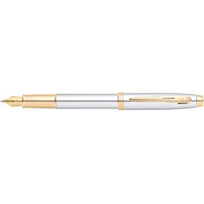 Sheaffer 100 Chrome Rollerball Pen with Gold Tone Trim