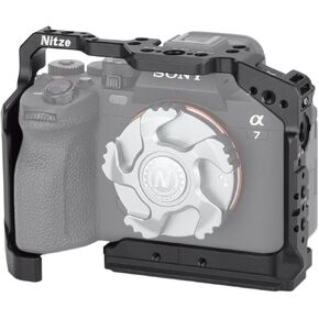 Nitze Camera Cage for Sony a7R V / a7 IV / a7R IV / a7R III / a7 III / a7S III with Built-in NATO Rail, Arca Quick Release Plate and Magnetic Wrenches, Compatible with Sony XLR Handle - T-S13A