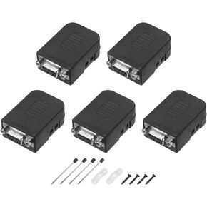 uxcell D-sub Connector DB15 Female Socket 15-pin Female Serial Port Terminal Breakout for Mechanical Equipment CNC Computers Pack of 5