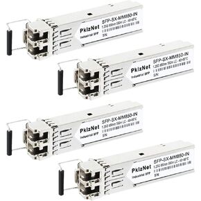 4Pcs 1.25G BIDI SFP Single Mode Industrial Grade Fiber Module Network Transceiver, LX SM1310nm 1550nm 20km DDM, LC Simplex Interface