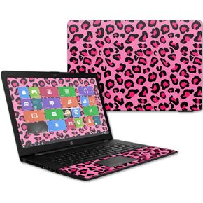 MightySkins Skin Compatible With HP 17t Laptop 17.3" (2017) - Pink Leopard | Protective, Durable, and Unique Vinyl Decal wrap cover | Easy To Apply, Remove, and Change Styles | Made in the USA