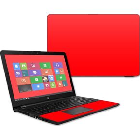 MightySkins Skin Compatible with HP 15t Laptop 15.6" (2017) - Solid Red | Protective, Durable, and Unique Vinyl Decal wrap Cover | Easy to Apply, Remove, and Change Styles | Made in The USA