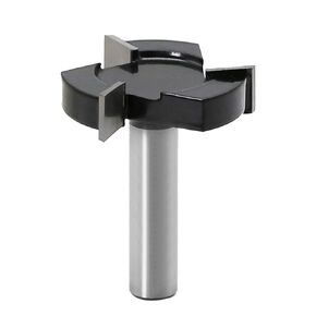 CNC Spoilboard Surfacing Router Bits, 1/2 inch Shank 2 inch Cutting Diameter, 4 Flutes Slab Flattening Router Bit Planing Bit Wood Milling Cutter Planer