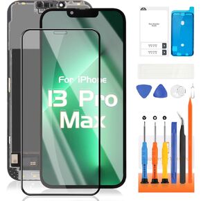 Soft OLED for iPhone 13 Pro Max Screen Replacement for iPhone 13 Pro Max LCD Display A2643 A2484 A2641 A2644 A2645 Screen Digitizer Touch Assembly Repair Part+Video