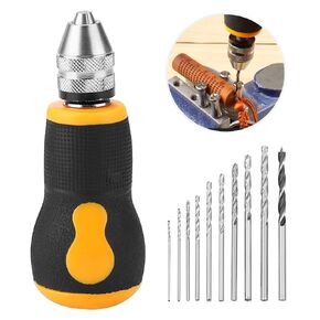Portable Drill Mini Hand Drill Mini Micro Pin Vise Woodworking Hand Drill For Model Jewelry Walnut Amber Beeswax Olive Nut