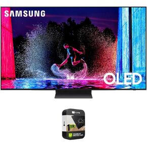 SAMSUNG QN65S90DA 65 Inch OLED 4K Smart TV (2024) Bundle with 1 YR CPS Enhanced Protection Pack