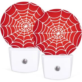 Halloween Bat Plug-in Led Night Light with Auto Dusk to Dawn Sensor for Boys Girls Room Decor, Wall Lamp Nightlights for Hallway,Bedroom, Kids Room, Kitchen, Stairway, (0.5W, 2 Pack)