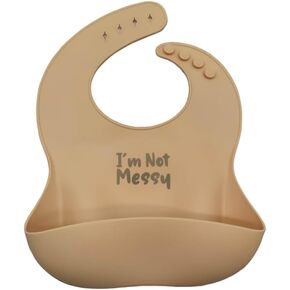Washable, BPA free, soft, Easy Adjustable, and Unisex Silicone Bibs