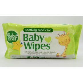 New 820704 Baby Love Baby Wipes 80Ct W- Aloe Vera (12-Pack) Cheap Wholesale Discount Bulk Baby Others