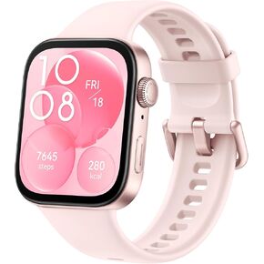 HUAWEI Watch FIT 3，1.82" AMOLED Display ，Ultra-Slim Design，All-Round Fitness Management，Comprehensive Health Managment，Durable Battery Life，Compatible with iOS & Android, Pink