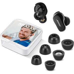 Memory Foam Tips for Bose QuietComfort Earbuds II & Ultra Earbuds, No Silicone Eartips Pain, Anti-Slip Replacement Ear Tips, Fit in The Charging Case, Reducing Noise Tips, 3 Pairs (S/M/L)