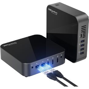 DreamQuest Mini PC Pre Installed Windows 11 Pro,Equipped with N100 Processor (up to 3.4GHz) 16GB RAM + 512GB SSD Mini Desktop PC with Type-C (20 Gbit/s) 4K HDMI,WiFi 5,BT5.2,Gigabit Ethernet