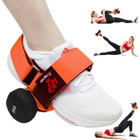 Fragraim 2 Pack Dumbbell Foot Attachment, Tibialis Trainer, Dumbbell Ankle Strap, Adjustable Ankle Leg Extension Strap for Strengthening HIPS, Legs, Knees and Calf, Easy to Disassemble (Rose) in Kuwait