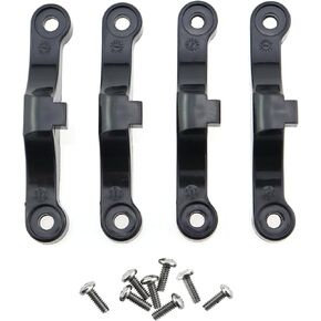 4PCS Fan Bracket Clip AM5 CPU Cooling Bracket Heatsink Bracket Hole Pitch 90x54mm Compatible with AM4 with Mounting Screws Motherboard Cooling Bracket Universal Base Black