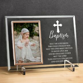 Baptism Gifts for Baby Girls from Grandparents, Christening Gift for Godchild Goddaughter from Godmother, Baptismal Catholic Present for Women Little Kids Teenage Christian