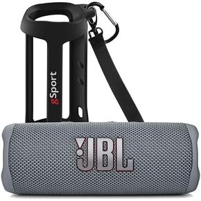 JBL FLIP 6 Waterproof Portable Speaker Bundle with gSport Silicone Sleeve (Green Camo)