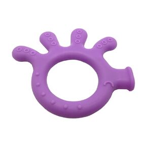 Silicone Baby Finger Teether Toy - Handheld Teething Relief Toy for Babies, Toddlers, Infants, Girls & Boys - Baby Chew Toy - Stimulating & Soft Soothing Chew Toys - BPA Free