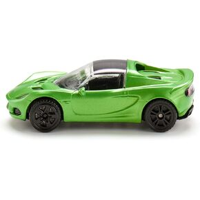 Siku 1508, Bugatti Chiron Sports Car, Toy car for Children, Metal/Plastic, Silver/Black, Opening Doors