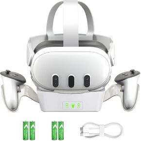 SHANSHUI Charging Dock for Meta Quest 3, Fast Charging Station for Oculus Quest 3 VR Headset & Controllers