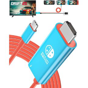Gmeaou Portable USB C to HDMI Cable Compatible with Nintendo Switch, Steam Deck, Legion Go, MSI Claw, ROG Alloy, Docking Station for TV 4K@30HZ, Nintendo Switch Adapter Accessories with PD Charge in Saudi Arabia