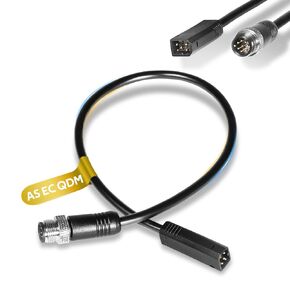 720074-1 AS EC QDM Ethernet Adapter Cable for Humminbird Helix Fishfinder G2N, G3N, and G4N Models to i-Pilot Link Trolling Motors Networking, 5-Pin to 8-Pin, Black
