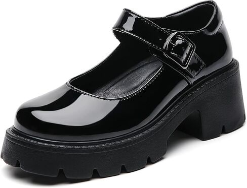 QHH Mary Jane Shoes Women Platform Mary Janes Pumps Round Toe Fashion Casual Shoes Comfortable Dress Shoes in Saudi Arabia