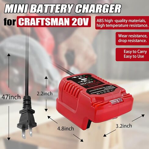 شاحن صغير 18 فولت متوافق مع بطارية ليثيوم بوش 18 فولت BAT619G، BAT619، BAT609G، BAT609، BAT618، BAT618G، BAT610G BAT614... in Saudi Arabia